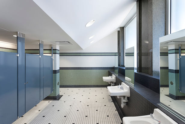 renovated 4th floor restrooms