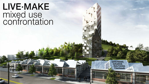 Detail of the competition-winning entry "mixed use confrontation" by Oliver Terrisse