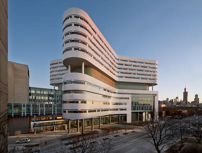 Health winner: Rush University Medical Center New Hospital Tower, USA by Perkins+Will. Image courtesy of WAF.