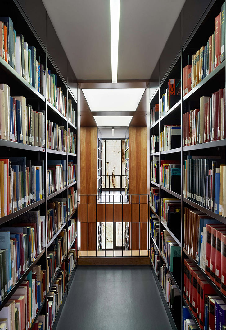 View from between the library shelves (Photo: Stefan Müller)