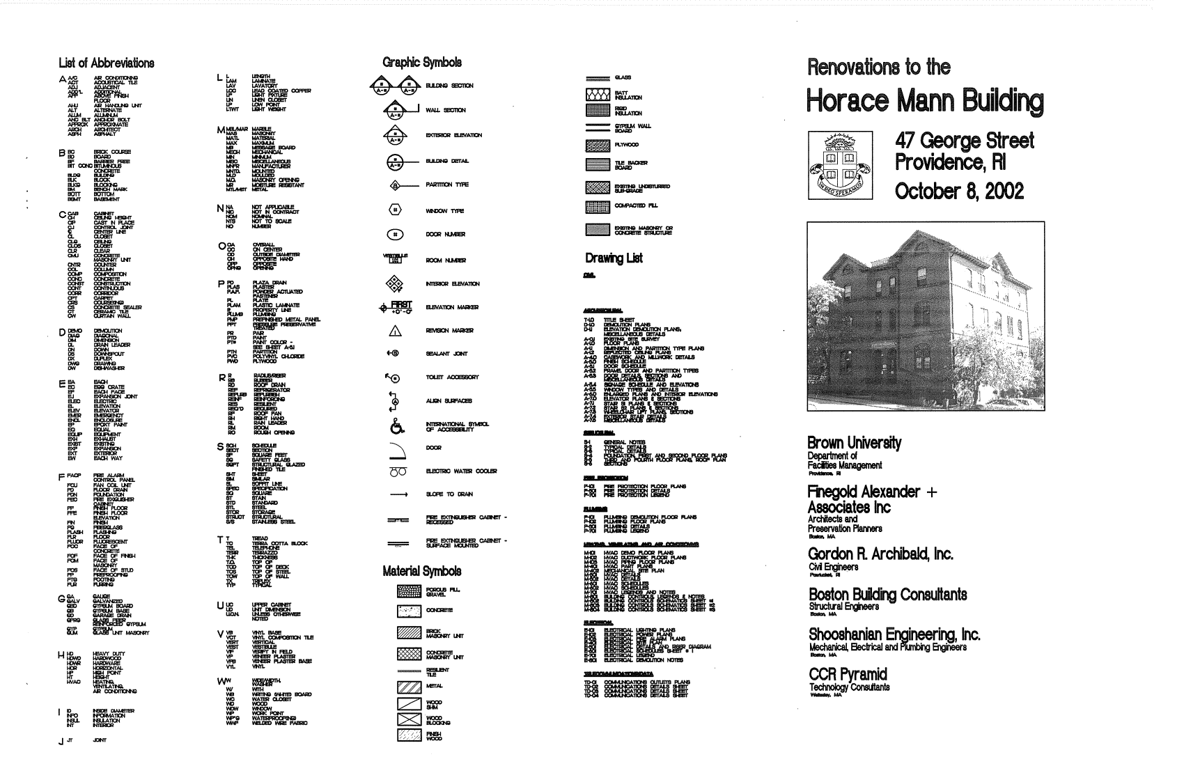 RENOVATION TO THE HORACE MANN BUILDING / BROWN UNIVERSITY