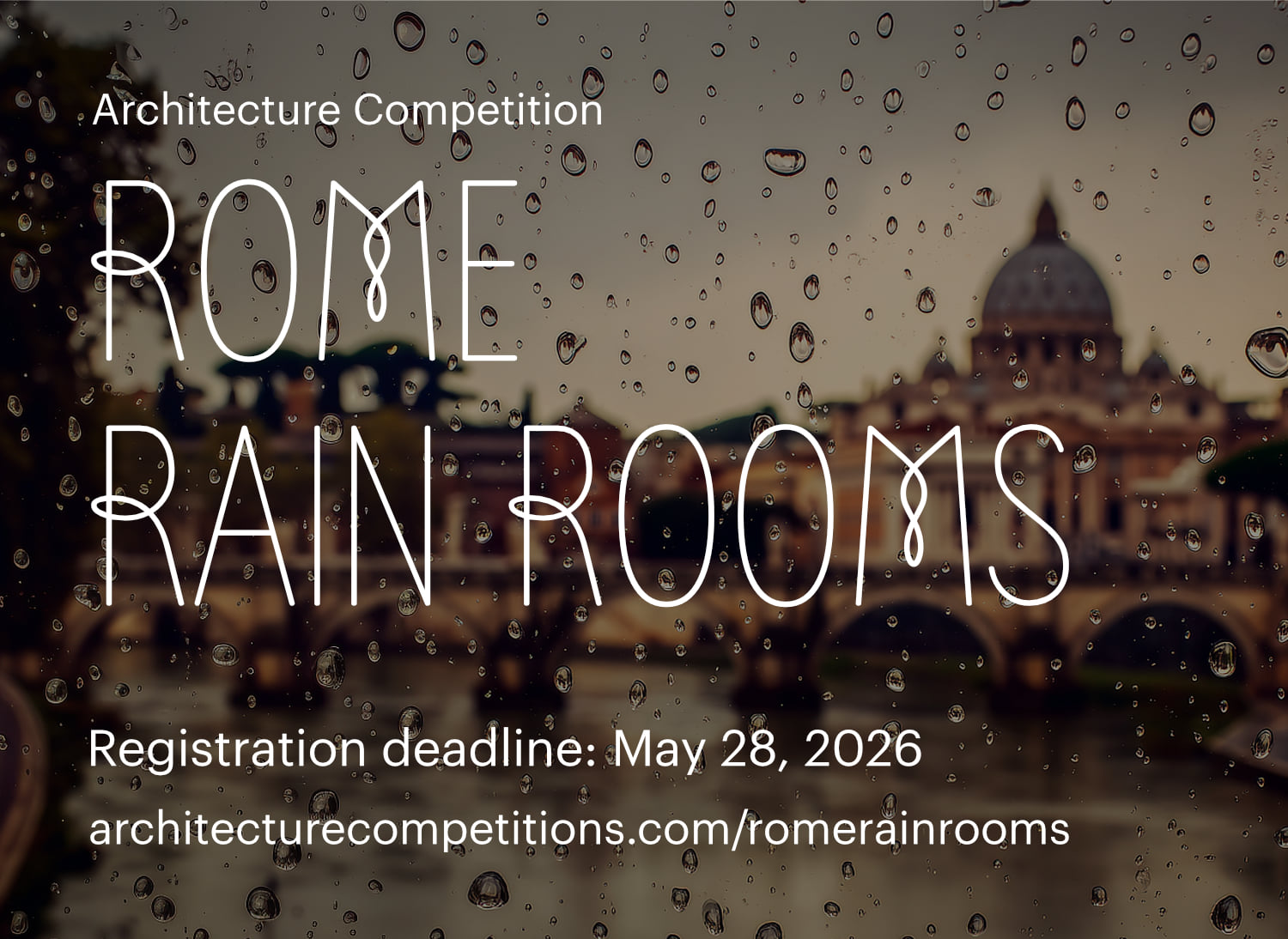 Design a rain room for Rome. Rome Rain Rooms is launched!