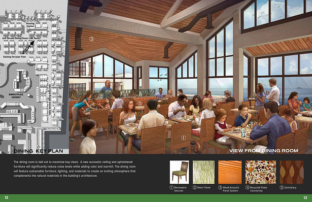 Dining area view- rendering by Kirk Fromm