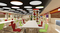 3D Interior Rendering_Food Court