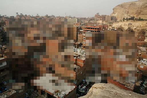 A neighborhood of the Zabaleen in Cairo. Censored.