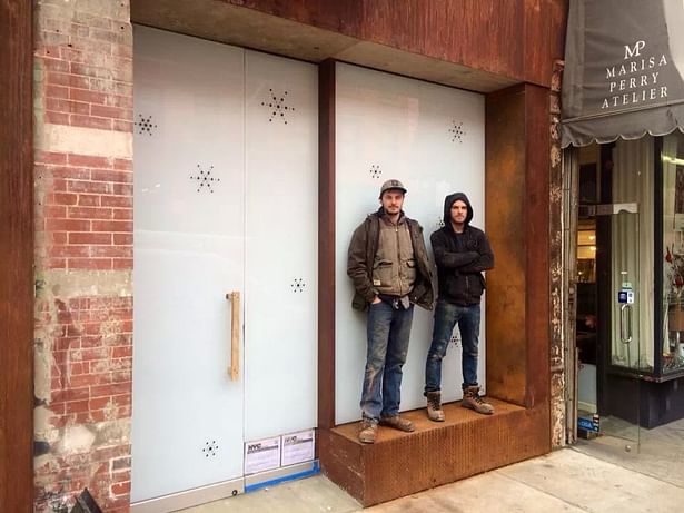 Newly finished storefront expansion with our fabricators Brett & Kevin