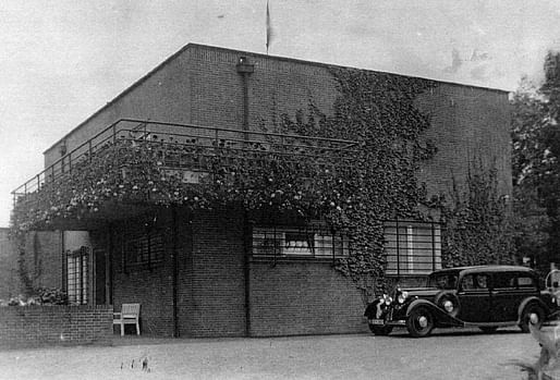 Regarded as van der Rohe's first truly modern work, the Wolf House, commissioned in 1925, stood for almost twenty years near the German town of Guben until it was destroyed in 1945 during the chaos of WWII. (Image via Brandenburg University of Technology)