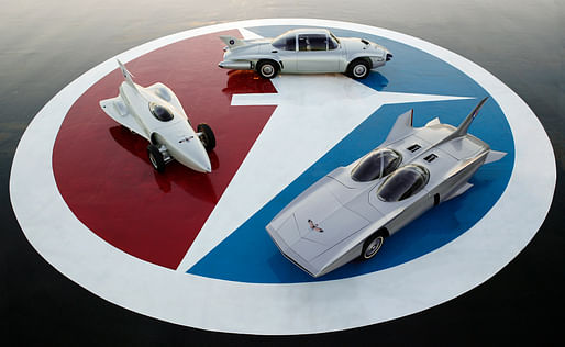 Three General Motors Firebird models from the 1950s. Image courtesy GM Design DRIVE TEAM. All images provided by the Norman Foster Foundation.