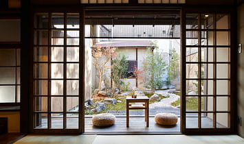 Blending Japanese traditional and modern architecture, this Kyoto guest house is a quiet stunner