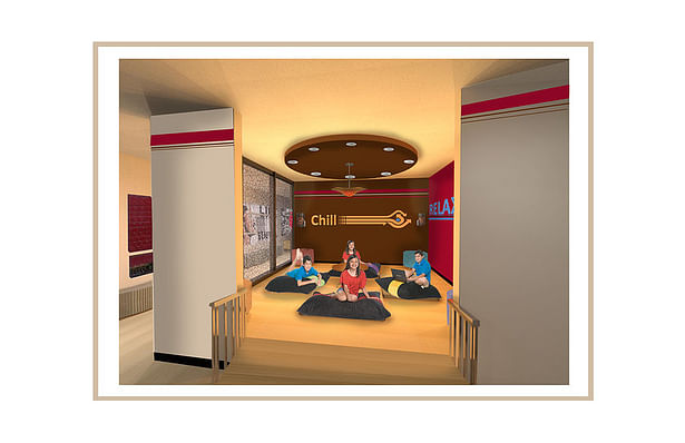 Small Lounge 3D Rendering