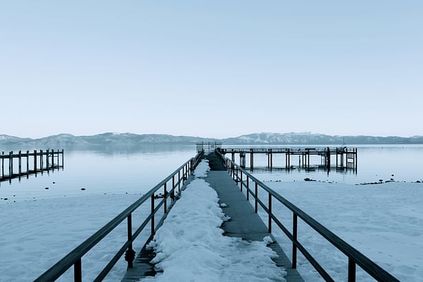 Wintery docks