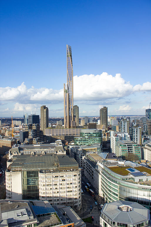 Oakwood Timber Tower proposal for The Barbican by PLP Architecture. Image: PLP Architecture.