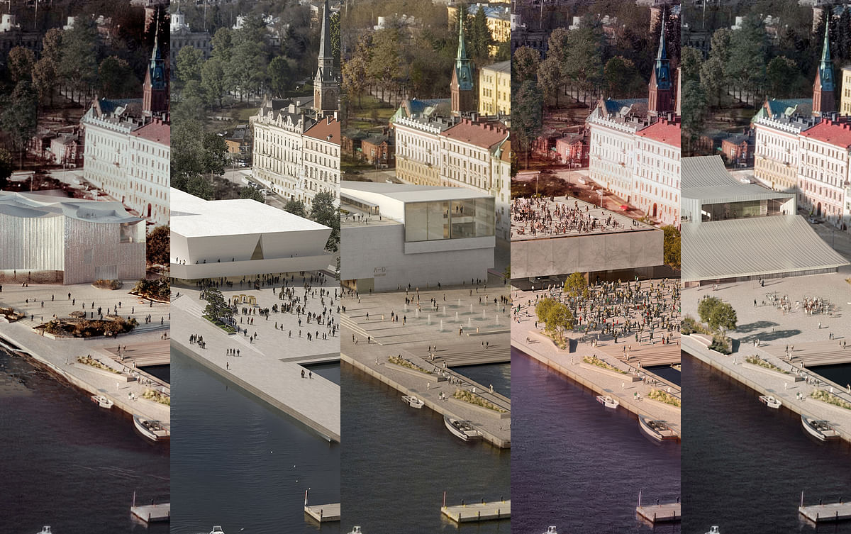 News: Can you guess the architects behind these five anonymous proposals for the Finnish Museum of Architecture and Design?