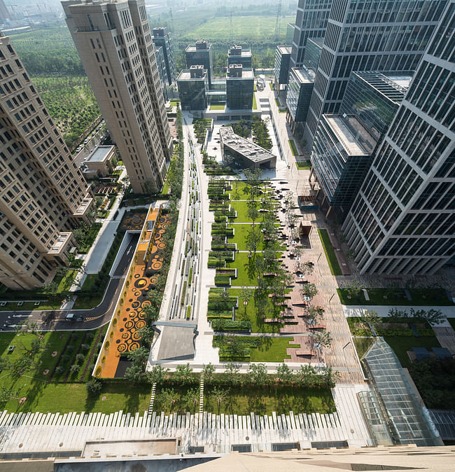 Beiqijia Technology Business District in Beijing, China by Martha Schwartz Partners; Photo | Terrence Zhang