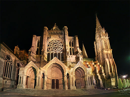 Is the famed Chartres Cathedral too clean now to be historic? Image via Wikipedia.