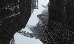 Stunning construction photos of Zaha Hadid Architects' Leeza SOHO tower and its record-setting atrium