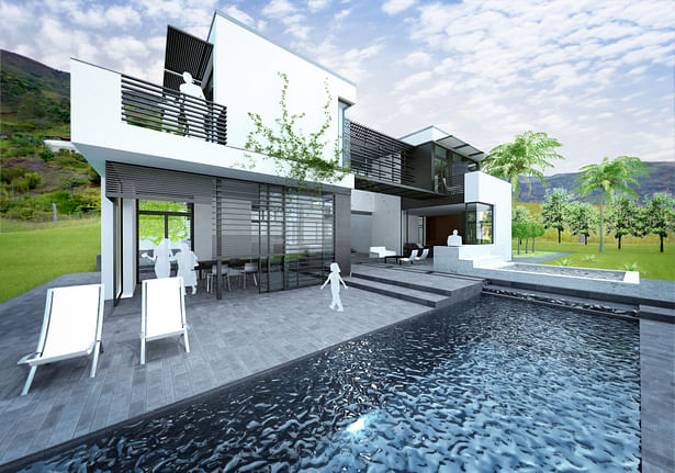 Concept House - Garden Perspective