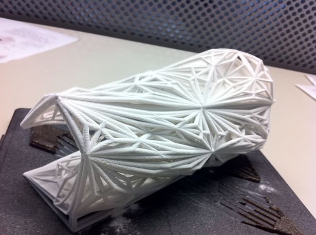 Axon of 3d print (Zcorp) of Tunnel Detail Model
