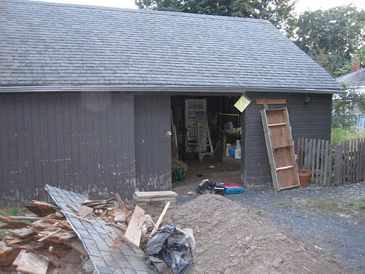 carriage house to be converted into a music studio via Brian Henry