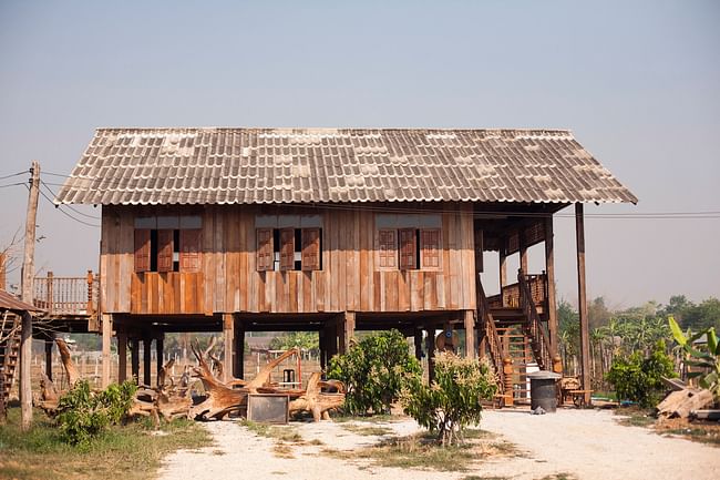Founded in 1991,TerraMai conducts large-scale operations in the repurposing of wood reclaimed in Asia and sold in the US, “to help offset the demand for new lumber”. Controversy followed an article in the New York Times that suggested the American demand for such reclaimed wood was becoming a market force that encouraged the dismantling of existing Asian houses. Above: A house in Thailand being inspected by a wood trader. Project: Reclaimed Teak, by TerraMai; Oregon, USA, 2007. Photos...