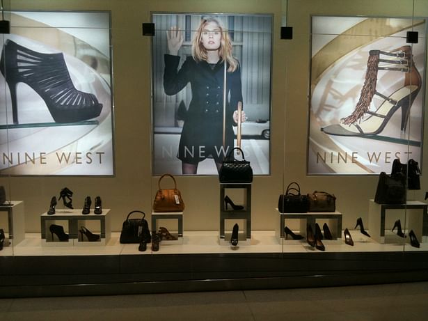 View Storefront and Signage - Nine West - Blue Mall - Santo Domingo, Dominican Republic.