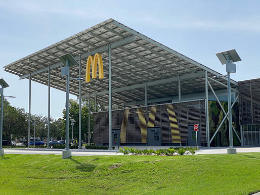 Less than $15 Million - Merit Award: McDonald’s Net Zero Quick Service Restaurant Rebuild, Kissimmee, FL. Structural Engineer: CPH, Inc., Sanford, FL. Architects: CPH, Inc., Sanford, LA; Ross Barney Architects, Chicago, IL. Photo: Tyler Carr/Southland Construction.