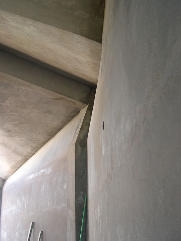 Angled wall for Light Diffusion