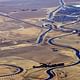 An aerial view of the California Aqueduct at the Interstate 205 crossing west of Tracy. Image via wikipedia.org.