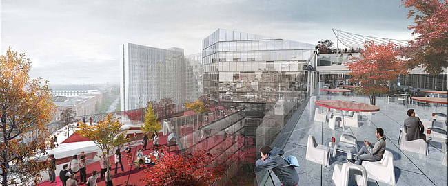 BIG's proposal for Axel Springer HQ in Berlin. Image: BIG