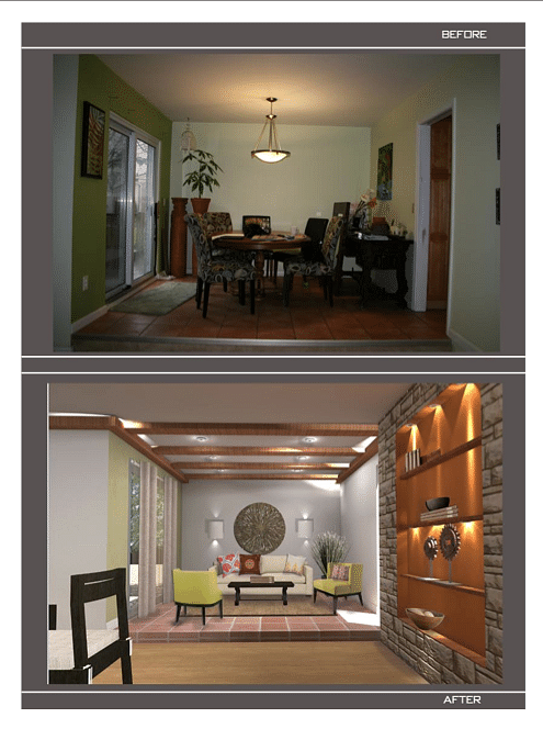 Interior Design Living Room- Home in Bloomfield MI