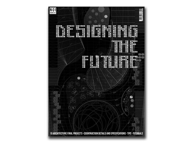 Cover for Designing the Future Magazine. Image from Designing the Future Kickstarter.