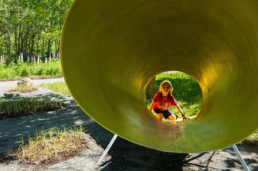 Paysage euphonique by MANI [Claudia Campeau, architect & Maud Benech, designer m. arch.], Montreal (Quebec) Canada. Photo credit: Martin Bond