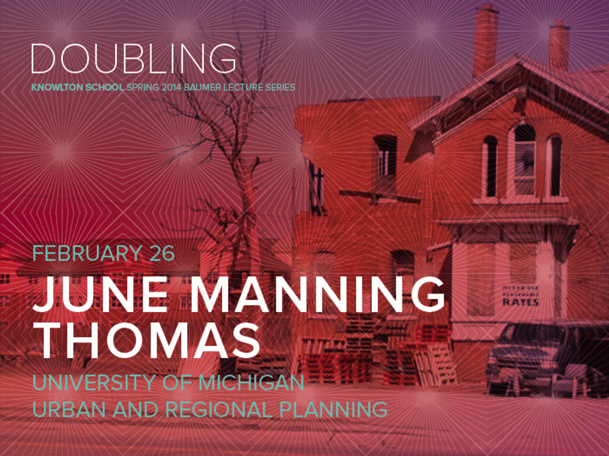 Lecture - June Manning Thomas | Blogs | Archinect