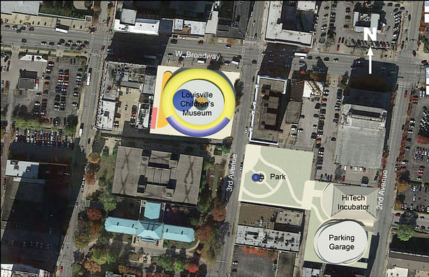 Louisville Children's Museum proposal site plan.