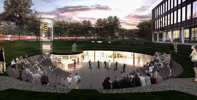View of the agora (Illustration: Henning Larsen Architects)