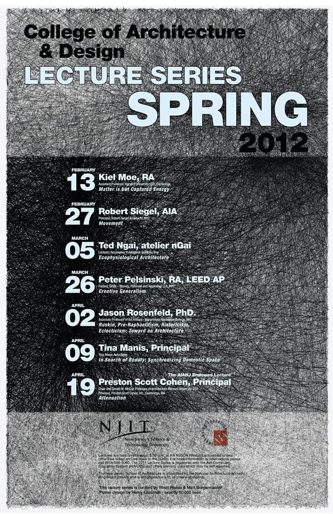 CoAD Lecture Series Spring 2012 Poster