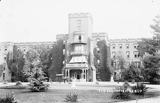 The Center Building at St. Elizabeths, pictured circa 1900. Image courtesy of National Building Museum