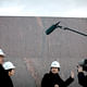 The architect Tadao Ando, center, visiting the Clark. Credit Nathaniel Brooks for The New York Times.