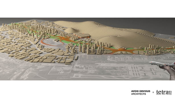 Conceptual Model showing organic weave