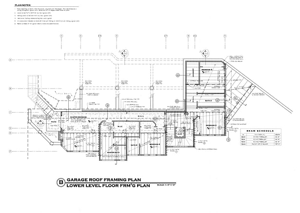 Foundation and framing plan