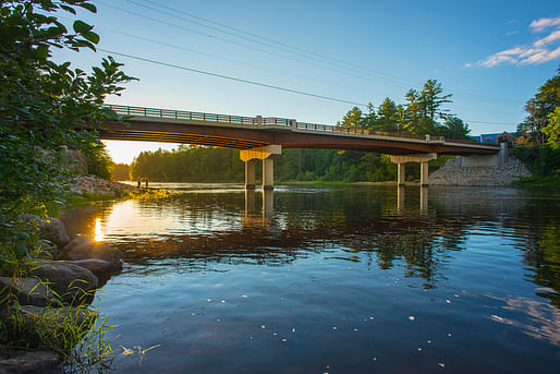 Sewalls Falls Bridge located in Concord, NH. Prize Bridge Awards photo, courtesy of NSBA.