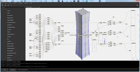 Dynamo Script for double curvature of the facade 