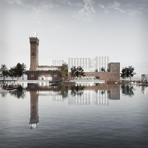 Maritime Knowledge Hub competition entry by Schmidt Hammer Lassen Architects. Image: Schmidt Hammer Lassen Architects.