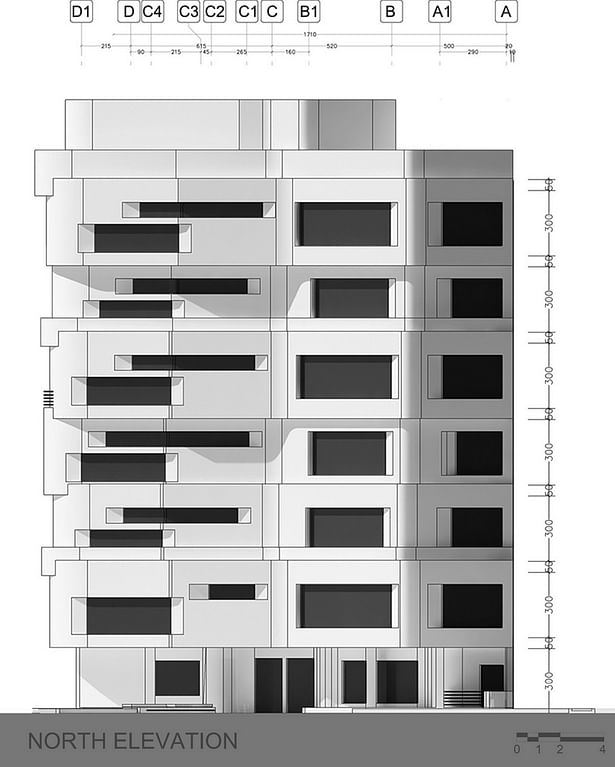 north elevation drawing