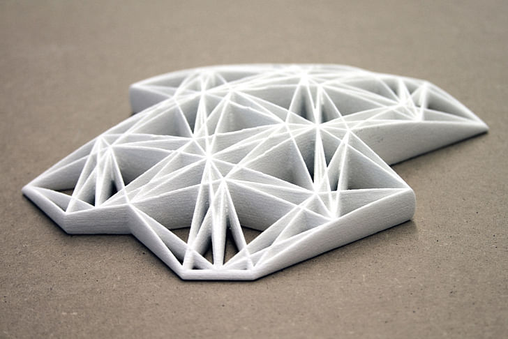 Tesssselace, 3D-printed prototype of rubber floor matting; Igor Siddiqui / isssstudio