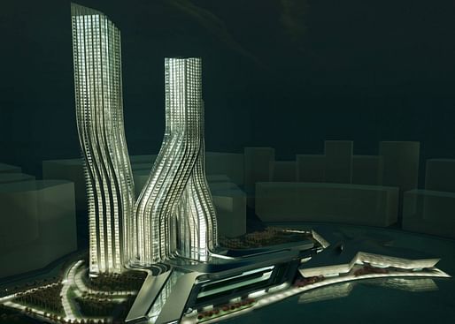 The Signature Towers in Dubai, a project currently in the works. Credit: Zaha Hadid Architects