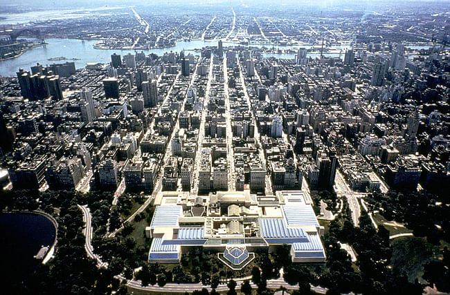 Metropolitan Museum of Art aerial. Courtesy of Kevin Roche John Dinkeloo and Associates LLC