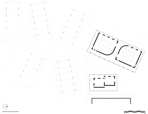 Overview plan - five dormitories
