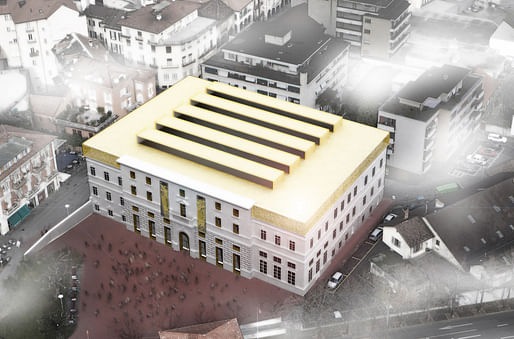 Rendering of the winning design 'Palazzo del Cinema di Locarno' (Image: Alejandro Zaera-Polo Architecture)