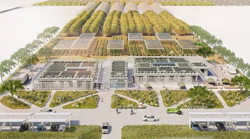Honor Award: The Parasol Agricultural Center by USC student team (Los Angeles, CA) - Graduate Student Winners. Image courtesy of Architecture At Zero.